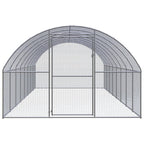VidaXL Kippenren 3x8x2 m gegalvaniseerd staal