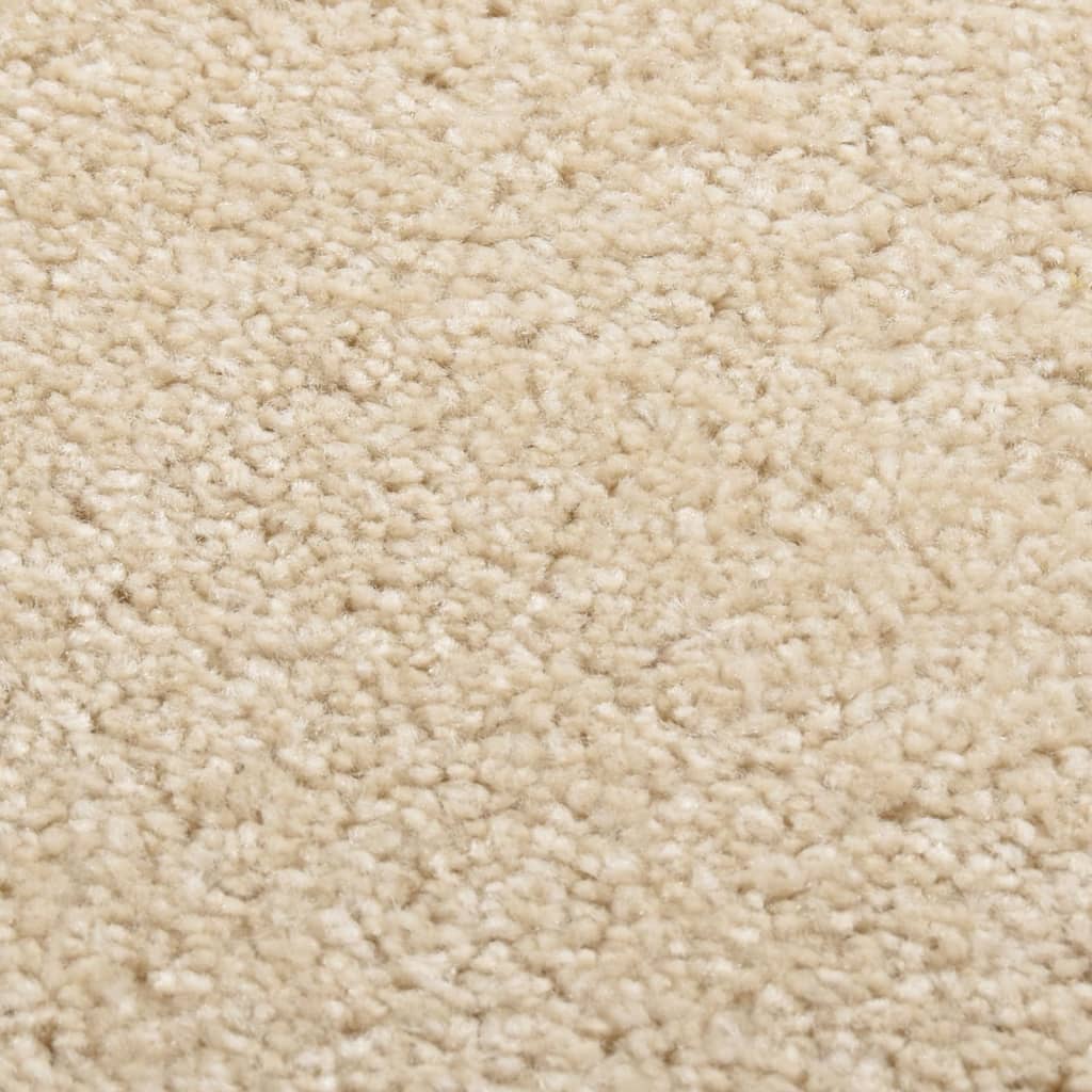 VidaXL Vloerkleed kortpolig 140x200 cm beige