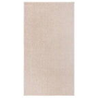 Vidaxl vloerkleed kortpolig 80x150 cm donkerbeige