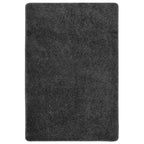 Vidaxl vloerkleed shaggy anti-slip 140x200 cm donkergrijs