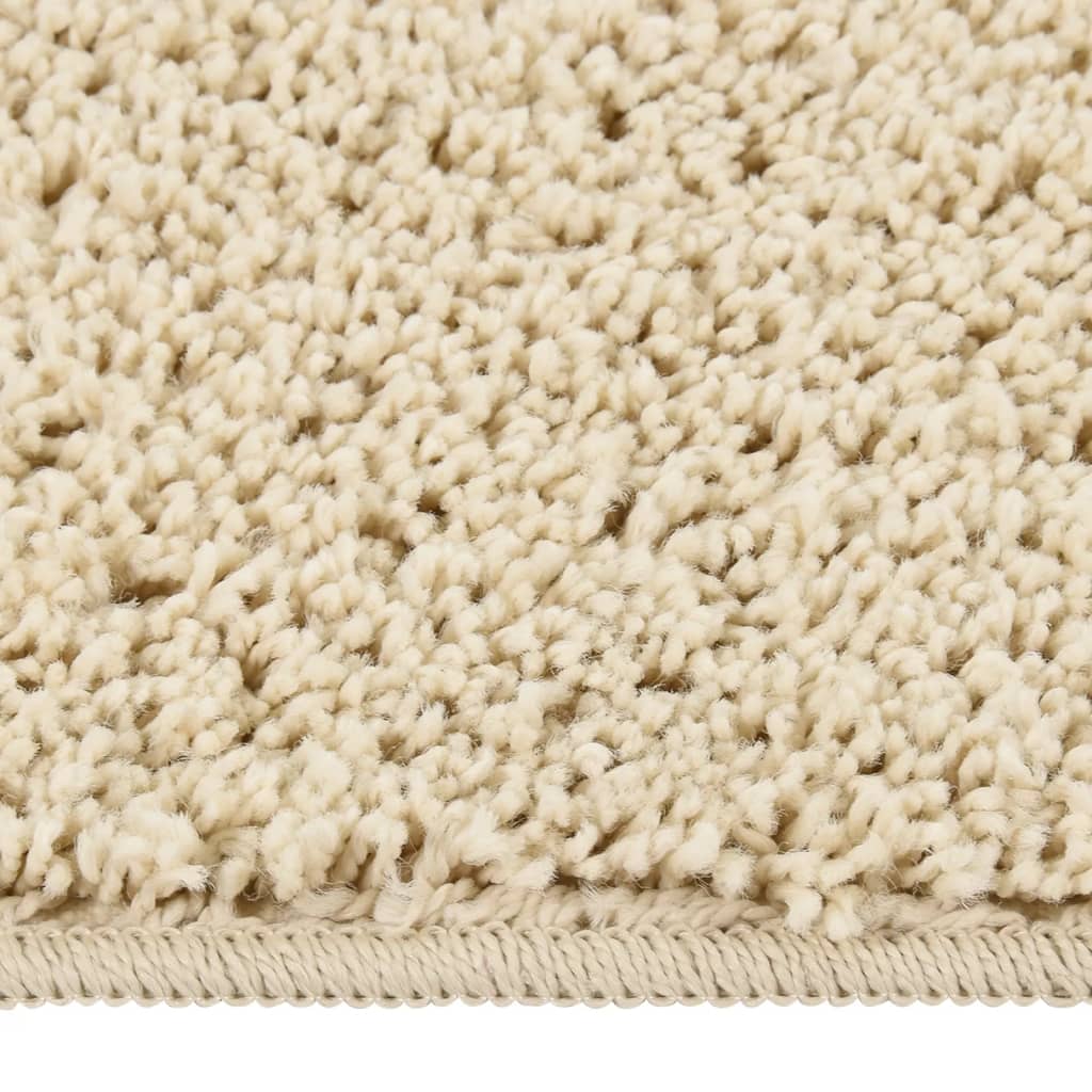 Vidaxl vloerkleed shaggy anti-slip 200x290 cm crèmekleurig