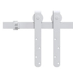 Vidaxl ophangset voor minischuifdeur 122 cm koolstofstaal wit