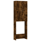 Vidaxl wasmachinekast 64x25,5x190 cm gerookt eikenkleurig