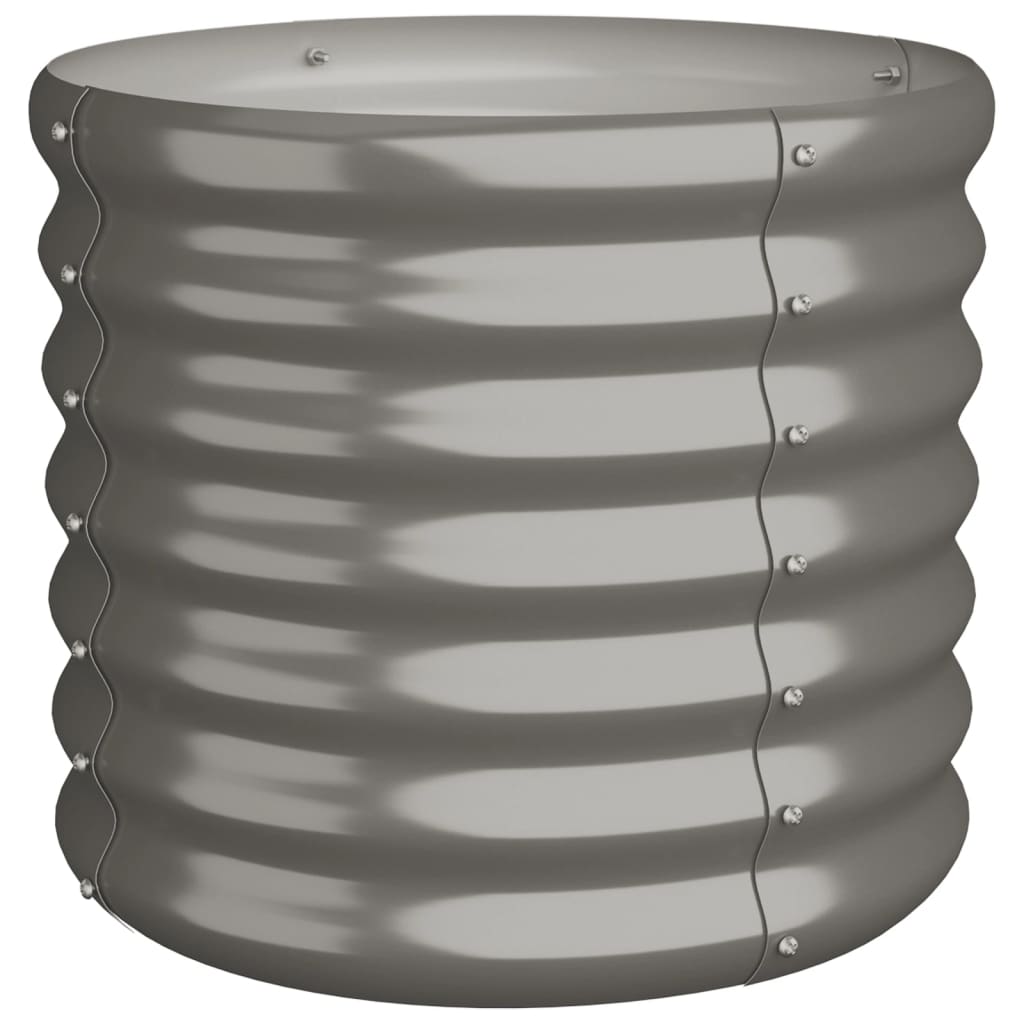 Vidaxl plantenbak 40x40x36 cm gegalvaniseerd staal grijs