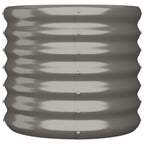 Vidaxl plantenbak 40x40x36 cm gegalvaniseerd staal grijs