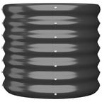 Vidaxl plantenbak 40x40x36 cm gegalvaniseerd staal antracietkleurig