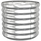 Vidaxl plantenbak 40x40x36 cm gegalvaniseerd staal zilverkleurig