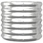 Vidaxl plantenbak 40x40x36 cm gegalvaniseerd staal zilverkleurig