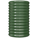 Vidaxl plantenbak 40x40x68 cm gegalvaniseerd staal groen