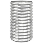 Vidaxl plantenbak 40x40x68 cm gegalvaniseerd staal zilverkleurig