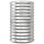 Vidaxl plantenbak 40x40x68 cm gegalvaniseerd staal zilverkleurig