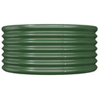 Vidaxl plantenbak 80x80x36 cm gegalvaniseerd staal groen