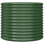 Vidaxl plantenbak 80x80x68 cm gegalvaniseerd staal groen