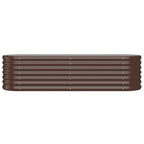 Vidaxl plantenbak 152x40x36 cm gegalvaniseerd staal bruin