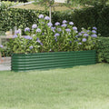 Vidaxl plantenbak 224x40x36 cm gegalvaniseerd staal groen