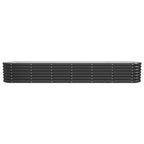 Vidaxl plantenbak 260x40x36 cm gegalvaniseerd staal antracietkleurig
