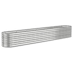 Vidaxl plantenbak 260x40x36 cm gegalvaniseerd staal zilverkleurig