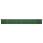 Vidaxl plantenbak 332x40x36 cm gegalvaniseerd staal groen