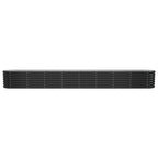 Vidaxl plantenbak 332x40x36 cm gegalvaniseerd staal antracietkleurig