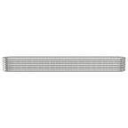 Vidaxl plantenbak 332x40x36 cm gegalvaniseerd staal zilverkleurig