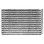Vidaxl plantenbak 114x40x68 cm gegalvaniseerd staal zilverkleurig