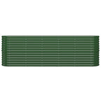 Vidaxl plantenbak 224x40x68 cm gegalvaniseerd staal groen