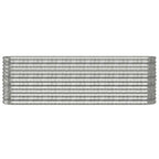 Vidaxl plantenbak 224x40x68 cm gegalvaniseerd staal zilverkleurig