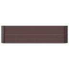 Vidaxl plantenbak 260x40x68 cm gegalvaniseerd staal bruin