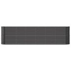 Vidaxl plantenbak 260x40x68 cm gegalvaniseerd staal antracietkleurig