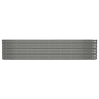 Vidaxl plantenbak 332x40x68 cm gegalvaniseerd staal grijs
