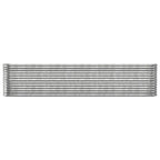 Vidaxl plantenbak 332x40x68 cm gegalvaniseerd staal zilverkleurig