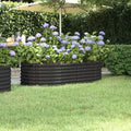 Vidaxl plantenbak 152x80x36 cm gegalvaniseerd staal antracietkleurig