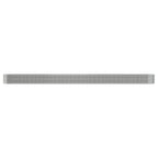 Vidaxl plantenbak 620x80x36 cm gegalvaniseerd staal zilverkleurig