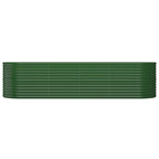 Vidaxl plantenbak 296x80x68 cm gegalvaniseerd staal groen
