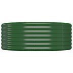 Vidaxl plantenbak 100x100x36 cm gegalvaniseerd staal groen