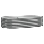 Vidaxl plantenbak 175x100x36 cm gegalvaniseerd staal grijs
