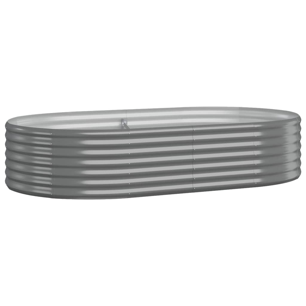 Vidaxl plantenbak 175x100x36 cm gegalvaniseerd staal grijs