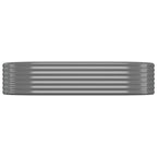 Vidaxl plantenbak 175x100x36 cm gegalvaniseerd staal grijs