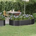 Vidaxl plantenbak 175x100x36 cm gegalvaniseerd staal antracietkleurig