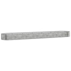Vidaxl plantenbak 507x100x36 cm gegalvaniseerd staal zilverkleurig
