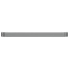 Vidaxl plantenbak 544x100x36 cm gegalvaniseerd staal grijs