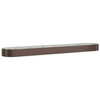 Vidaxl plantenbak 544x100x36 cm gegalvaniseerd staal bruin