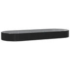 Vidaxl plantenbak 373x140x36 cm gegalvaniseerd staal antracietkleurig
