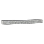 Vidaxl plantenbak 523x140x36 cm gegalvaniseerd staal zilverkleurig