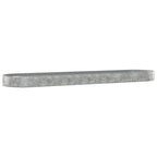 Vidaxl plantenbak 600x140x36 cm gegalvaniseerd staal antracietkleurig