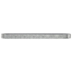 Vidaxl plantenbak 600x140x36 cm gegalvaniseerd staal antracietkleurig