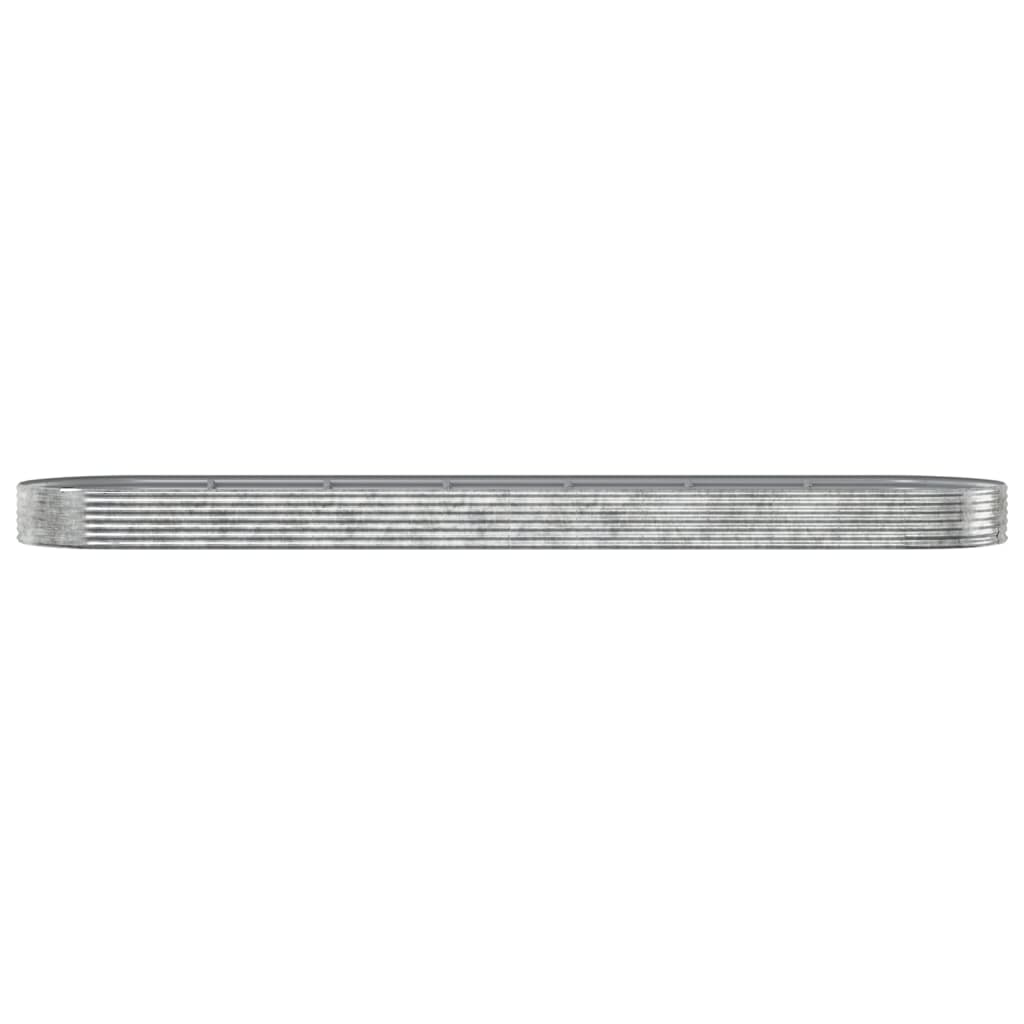 Vidaxl plantenbak 600x140x36 cm gegalvaniseerd staal antracietkleurig