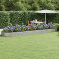 Vidaxl plantenbak 600x140x36 cm gegalvaniseerd staal antracietkleurig