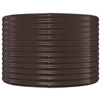 Vidaxl plantenbak 100x100x68 cm gegalvaniseerd staal bruin