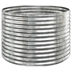 Vidaxl plantenbak 100x100x68 cm gegalvaniseerd staal zilverkleurig